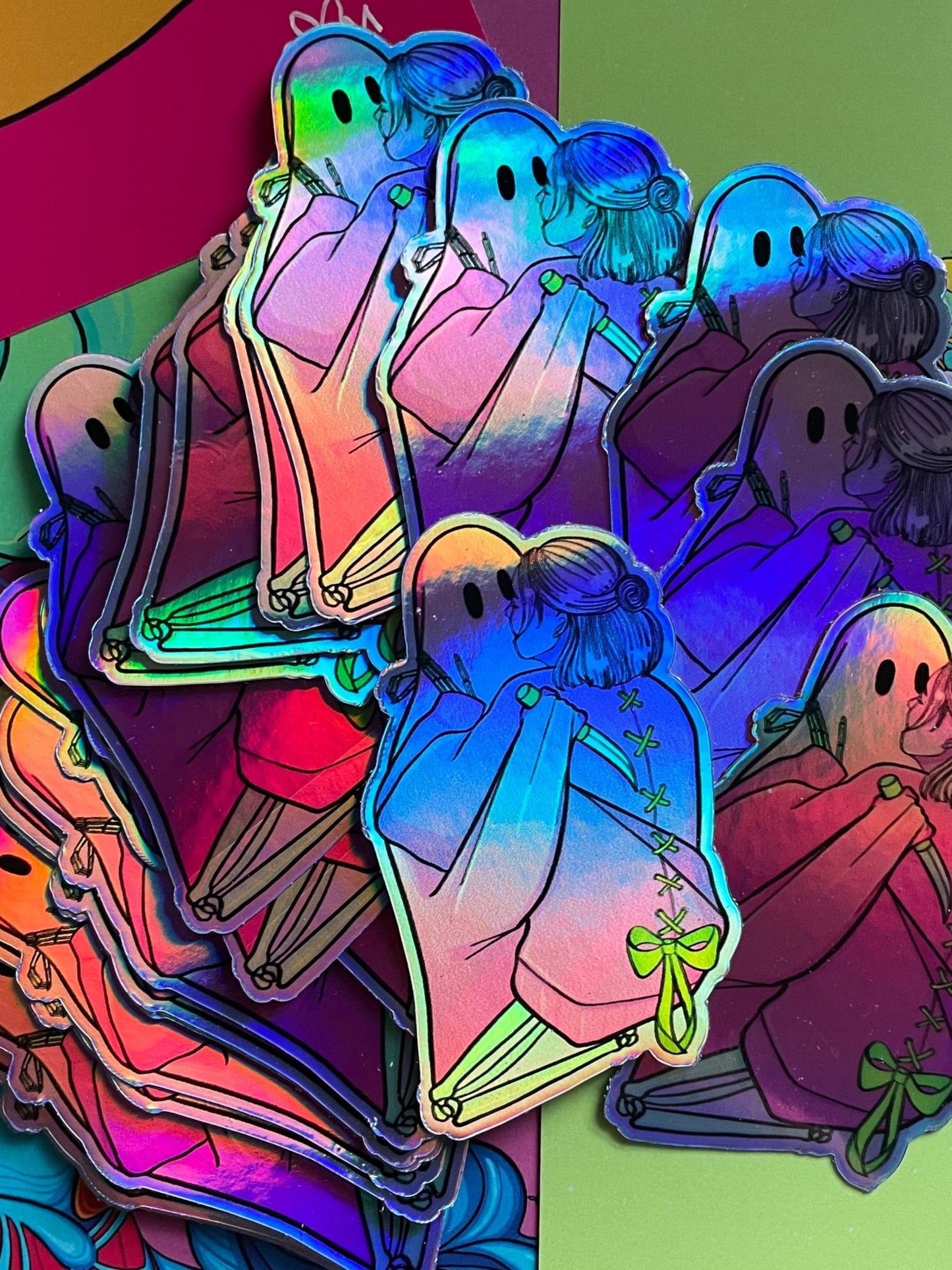 Ghost HOLO Vinyl Stickers (individual)