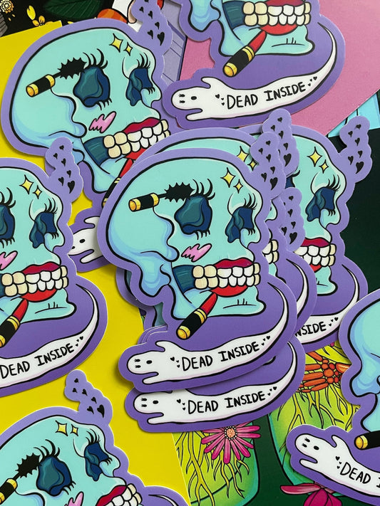 Dead Inside Vinyl Stickers (individual)